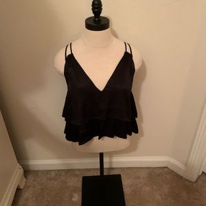 Silk crop top